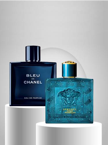 Bleu De Chanel EDP for Men 100 ML + Versace Eros EDP for Men 100 ML