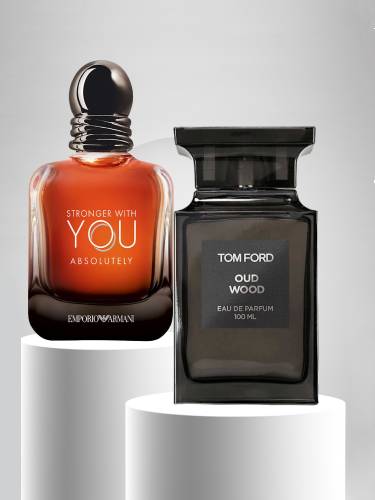 Oud Wood Tom Ford for women and men + Emporio Armani Stronger With You Tobacco Giorgio Armani for men 100ml