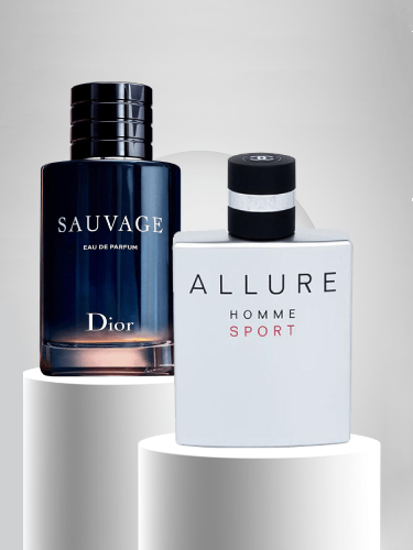 Sauvage Eau De Parfum 100 ML+ Allure Homme Sport Chanel For Men 100 ML