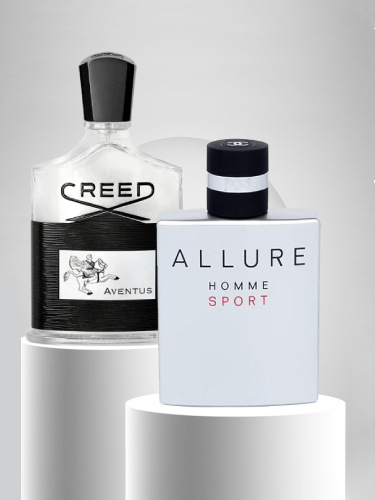 Creed Aventus 100ML + Allure Homme Sport Chanel For Men 100 ML