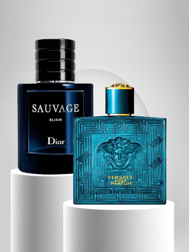 Dior Sauvage Elixir EDP for Men 100M ML + Versace Eros EDP for Men 100 ML
