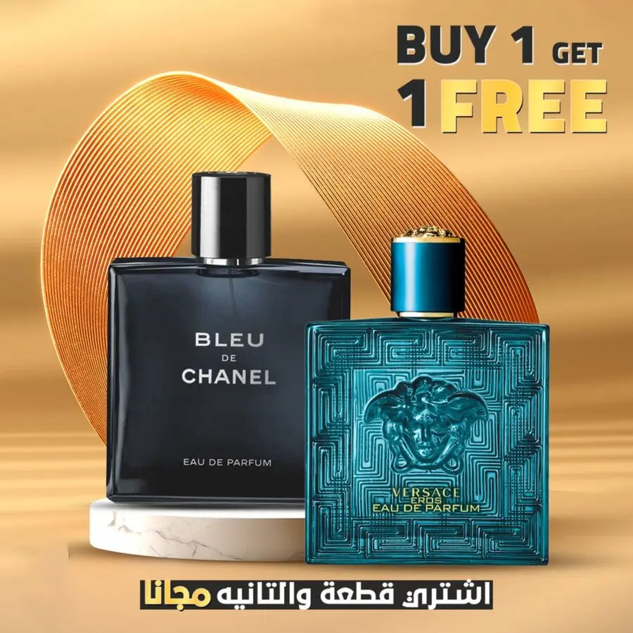 Bleu De Chanel EDP for Men 100 ML + Versace Eros EDP for Men 100 ML