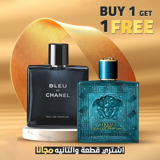 Bleu De Chanel EDP for Men 100 ML + Versace Eros EDP for Men 100 ML