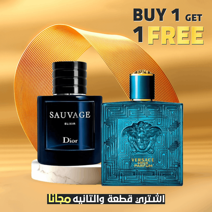 Dior Sauvage Elixir EDP for Men 100M ML + Versace Eros EDP for Men 100 ML