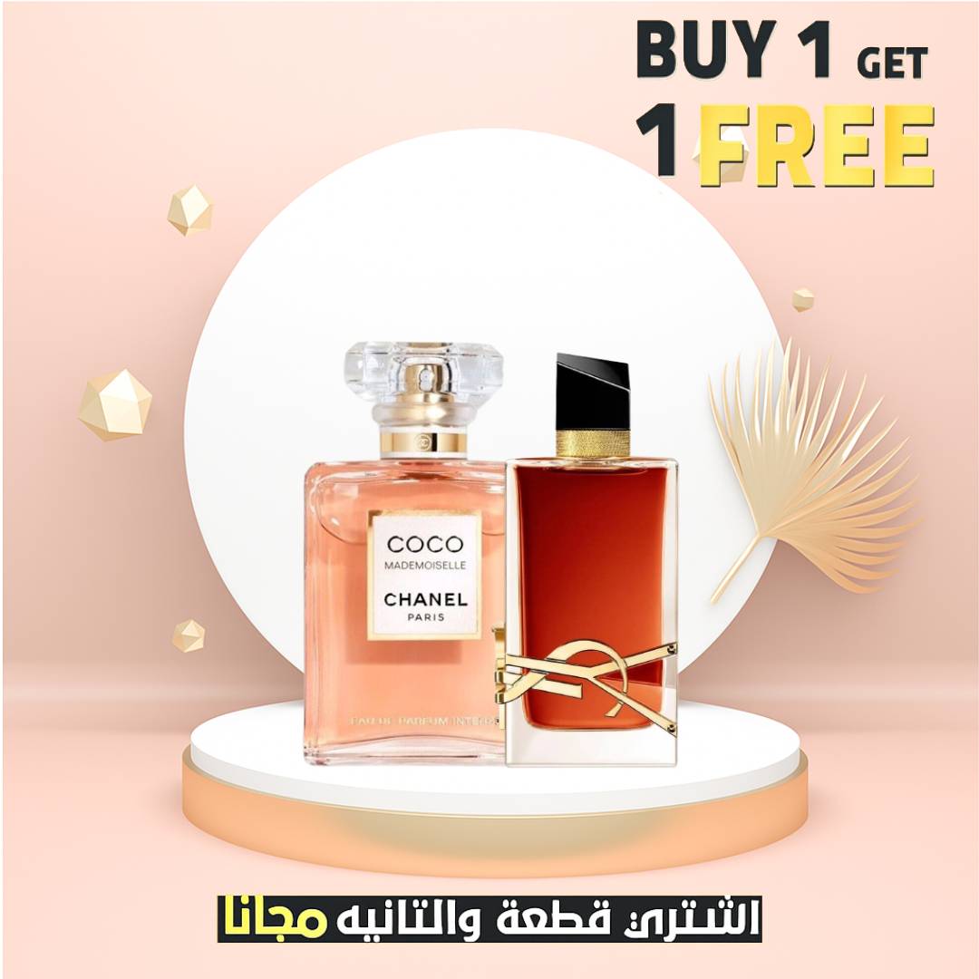 Chanel Coco Mademoiselle EDP Intense  + Libre Le Parfum Intense Yves Saint Laurent for women 90ML